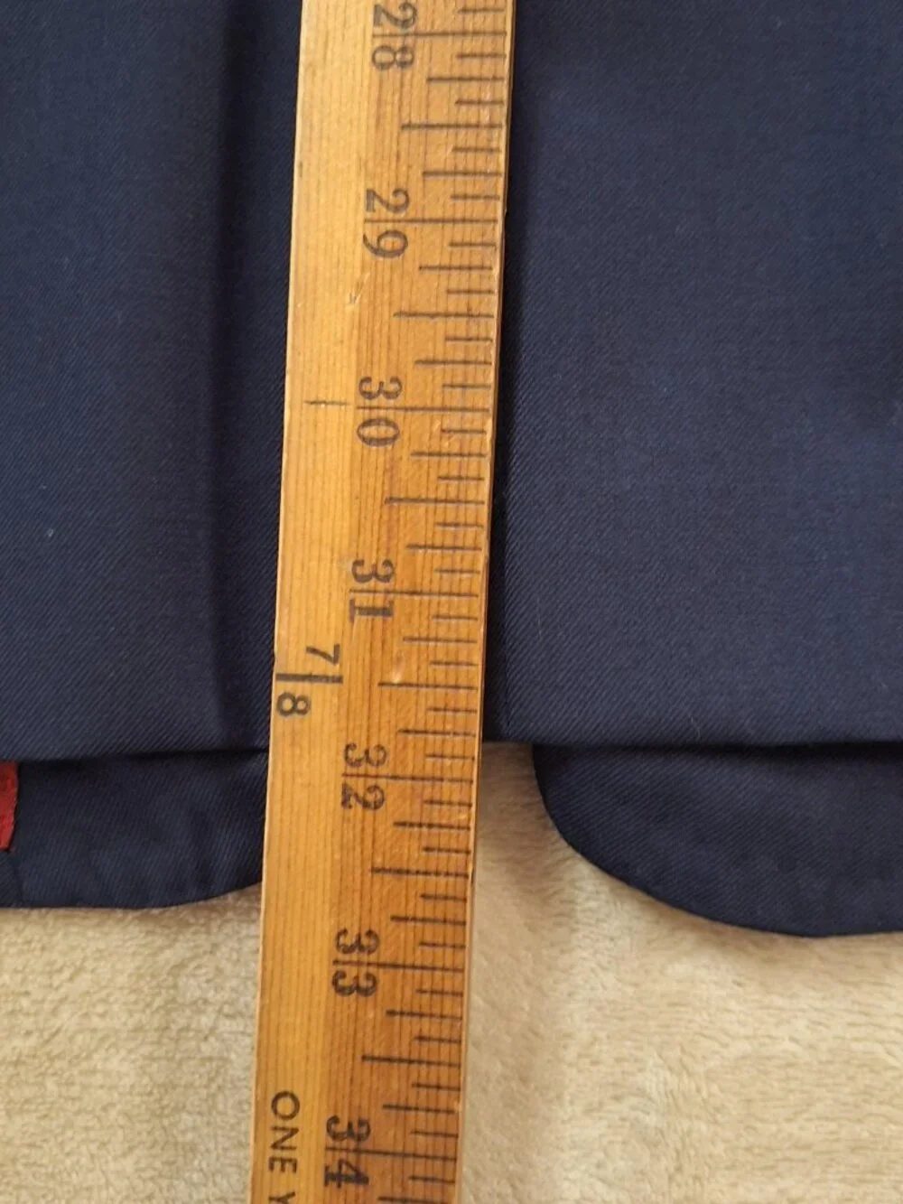 Vaish at Rivoli Blazer Mens Large Navy 2 Button Double Vent Holland & Sherry